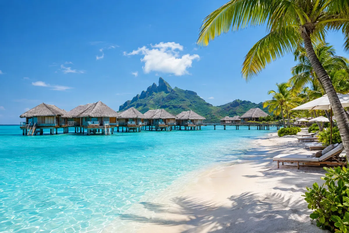 Tropical beach resort