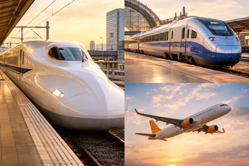 Train passes and budget airlines